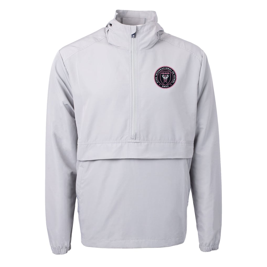  Inter Miami CF Cutter & Buck Charter Eco Recycled Full-Zip Anorak Jacket - Gray